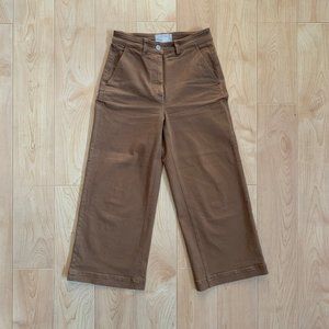 Everlane Wide Leg Crop Pant in Ochre